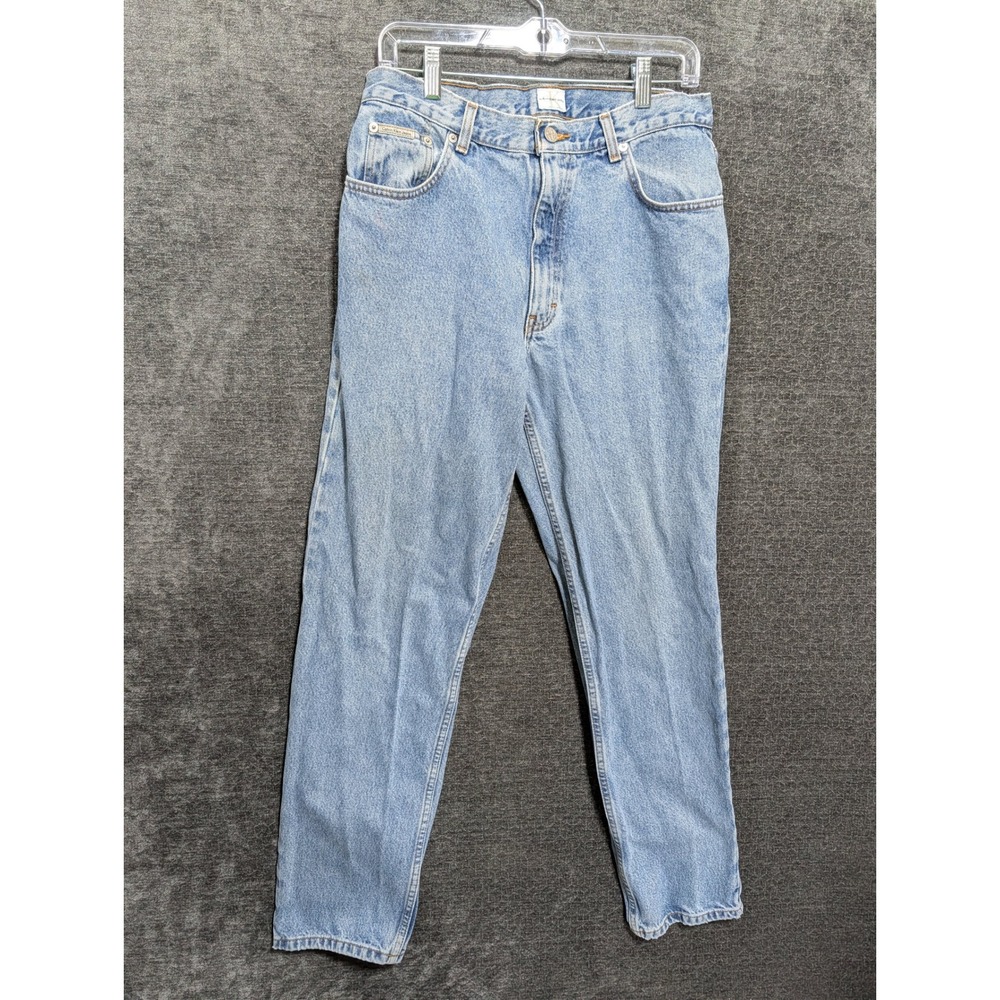 Calvin Klein Jeans Mens 38x30 Light Wash Straight Leg Denim Blue Vintage 1006
